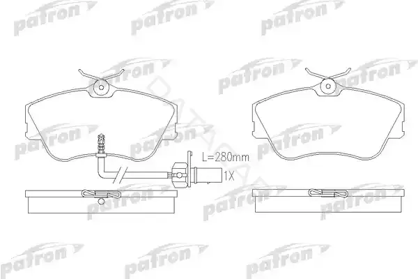 Тормозные колодки PATRON PBP1519