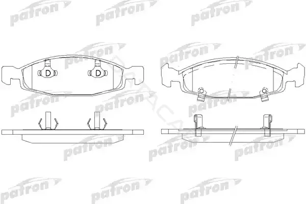 Тормозные колодки PATRON PBP1523