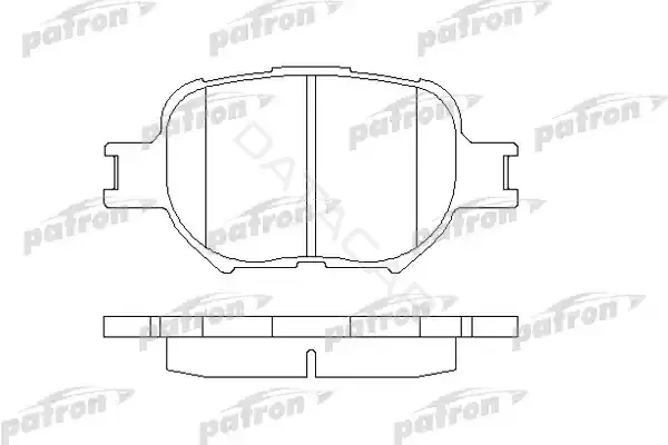 Тормозные колодки PATRON PBP1528