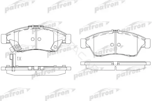 Тормозные колодки PATRON PBP1533