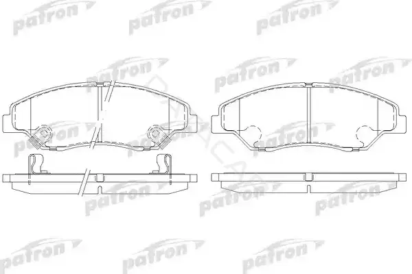 Тормозные колодки PATRON PBP1536
