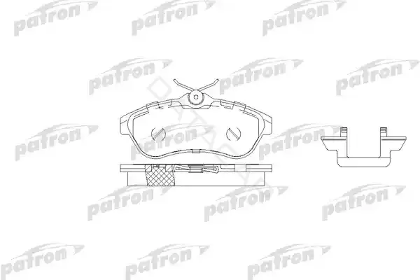 Тормозные колодки PATRON PBP1543