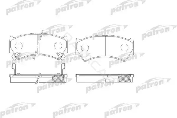Тормозные колодки PATRON PBP1551