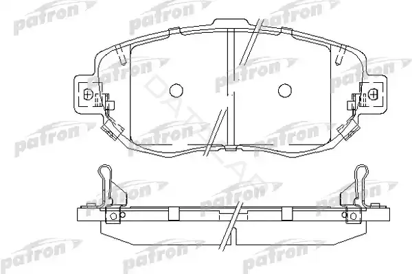 Тормозные колодки PATRON PBP1564
