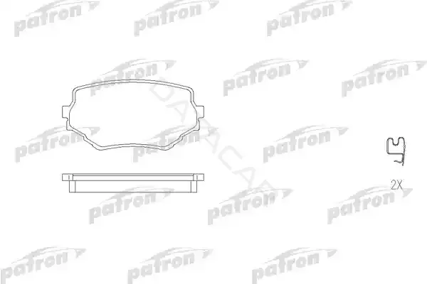 Тормозные колодки PATRON PBP1565