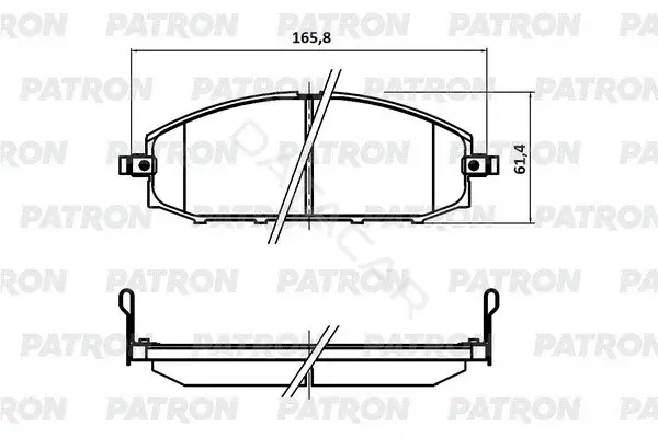 Тормозные колодки PATRON PBP1577