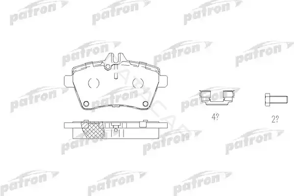Тормозные колодки PATRON PBP1593