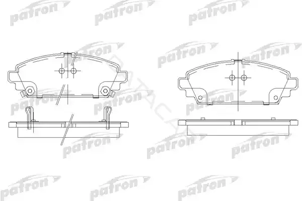 Тормозные колодки PATRON PBP1601