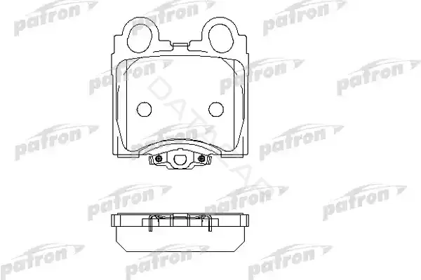 Тормозные колодки PATRON PBP1610