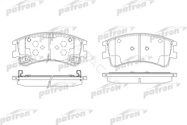 Тормозные колодки PATRON PBP1619