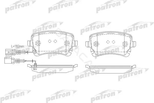 Тормозные колодки PATRON PBP1644