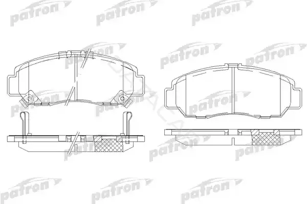 Тормозные колодки PATRON PBP1669