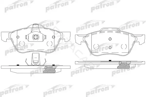 Тормозные колодки PATRON PBP1674
