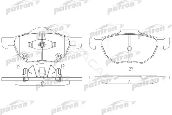 Тормозные колодки PATRON PBP1704