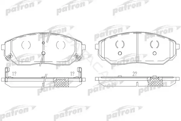 Тормозные колодки PATRON PBP1735