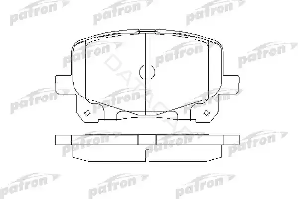 Тормозные колодки PATRON PBP1752