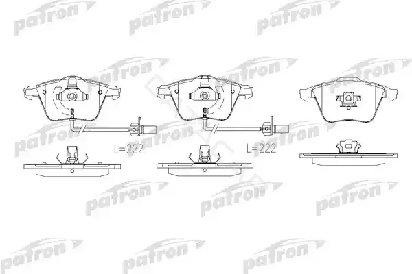 Тормозные колодки PATRON PBP1765