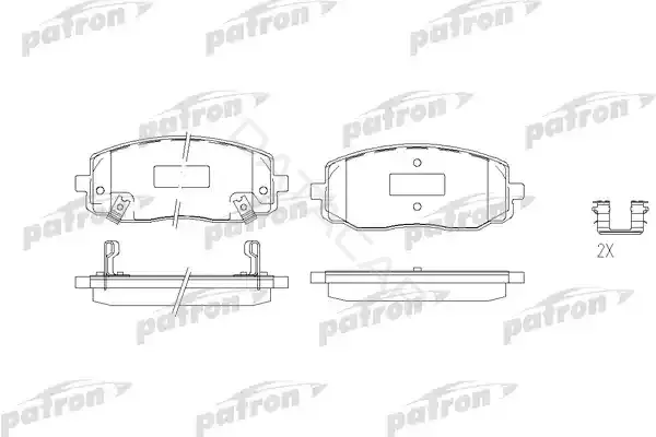 Тормозные колодки PATRON PBP1783