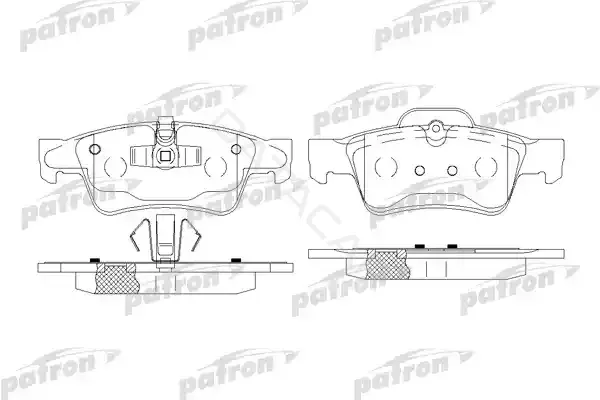 Тормозные колодки PATRON PBP1831