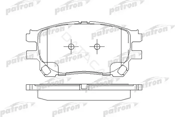 Тормозные колодки PATRON PBP1868