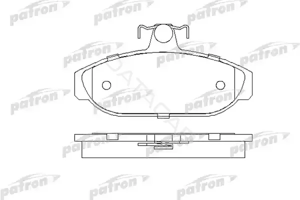 Тормозные колодки PATRON PBP317