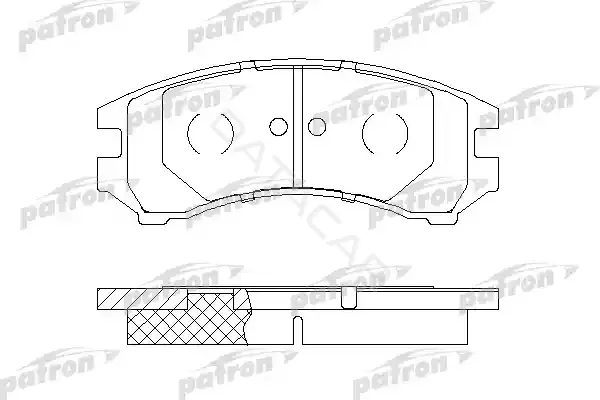 Тормозные колодки PATRON PBP550