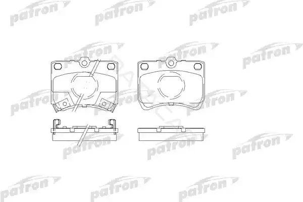 Тормозные колодки PATRON PBP597