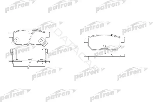 Тормозные колодки PATRON PBP621