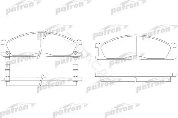 Тормозные колодки PATRON PBP641