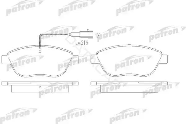 Тормозные колодки PATRON PBP7009