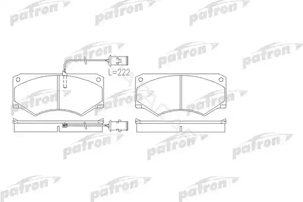 Тормозные колодки PATRON PBP709
