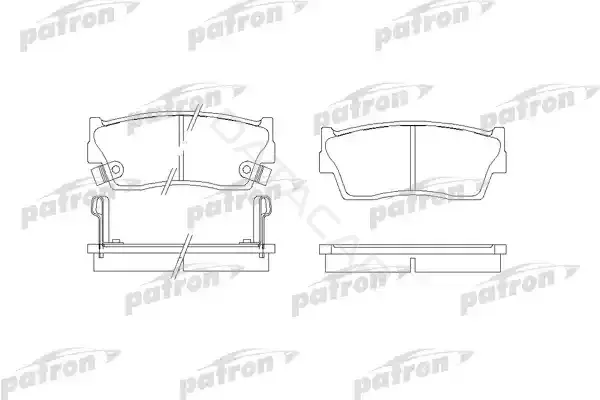 Тормозные колодки PATRON PBP712