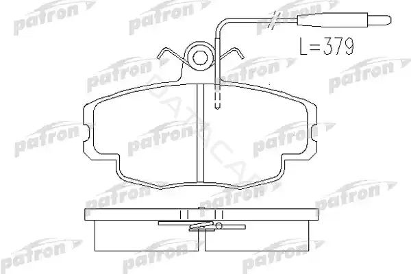 Тормозные колодки PATRON PBP720