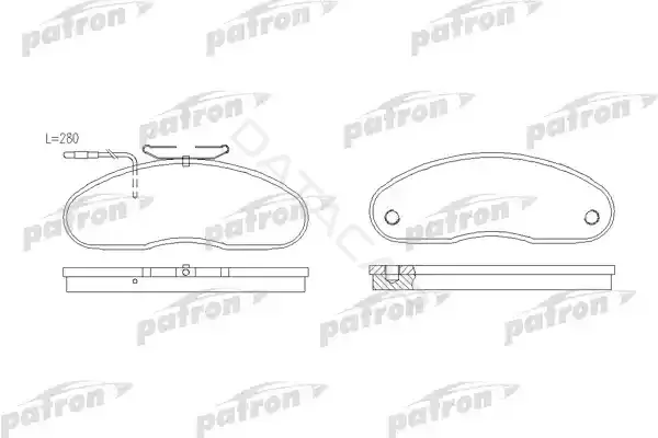 Тормозные колодки PATRON PBP791