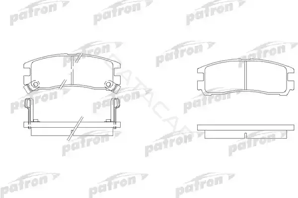 Тормозные колодки PATRON PBP803