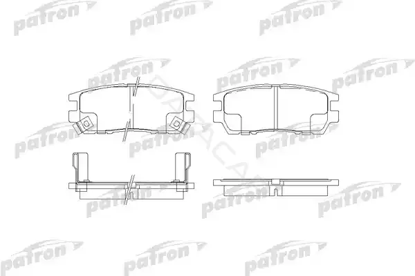 Тормозные колодки PATRON PBP804