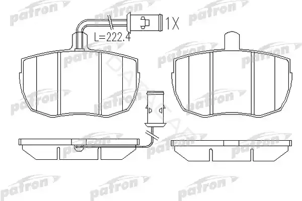 Тормозные колодки PATRON PBP829