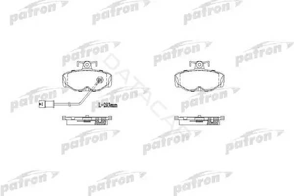 Тормозные колодки PATRON PBP915