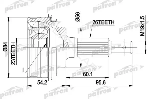Шрус PATRON PCV1030