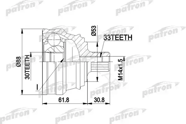 Шрус PATRON PCV1091
