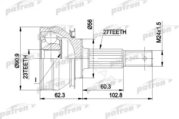 Шрус PATRON PCV1098