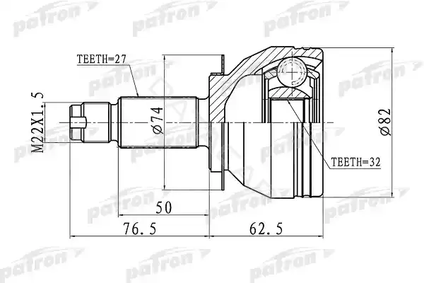 Шрус PATRON PCV1106
