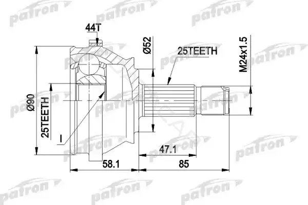 Шрус PATRON PCV1110
