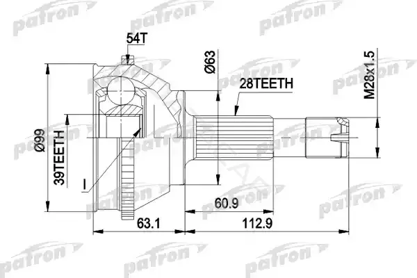 Шрус PATRON PCV1120