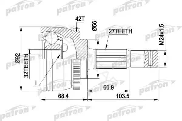 Шрус PATRON PCV1173