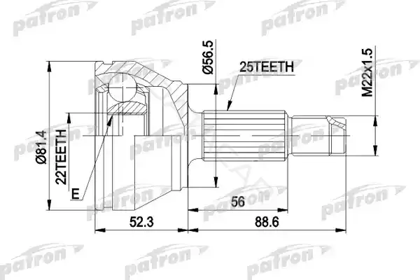 Шрус PATRON PCV1192