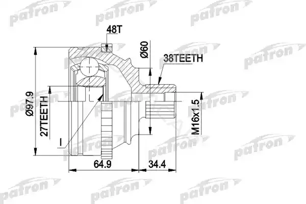 Шрус PATRON PCV1229