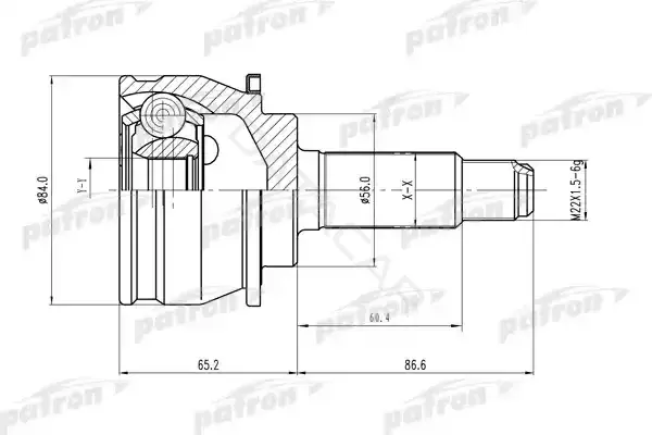 Шрус PATRON PCV1247