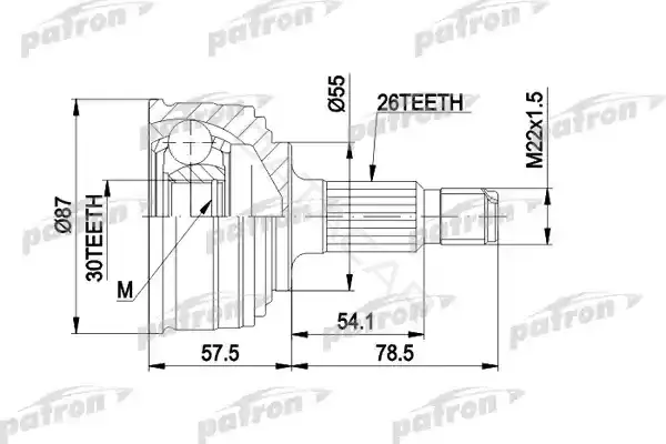 Шрус PATRON PCV1251