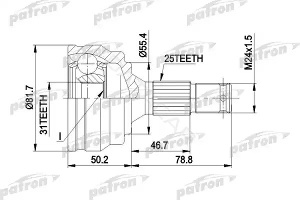 Шрус PATRON PCV1259